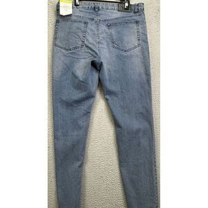 Eddie Bauer Jeans Mens‎ 36X32 Blue Distressed Slim Fit Stretch Flex Denim NEW